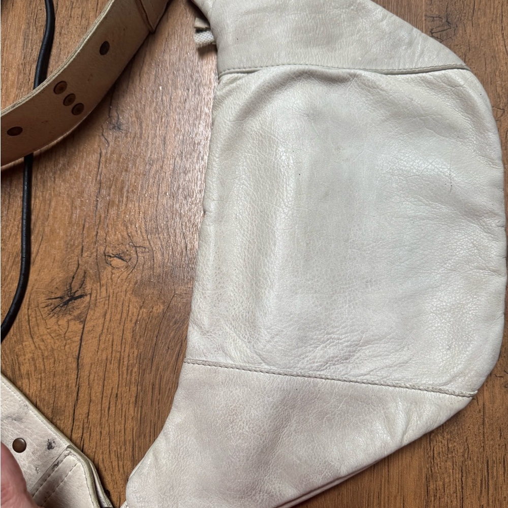 Free People wilder Cream Belt Bag with Decorative Strap - Picture 4 of 9